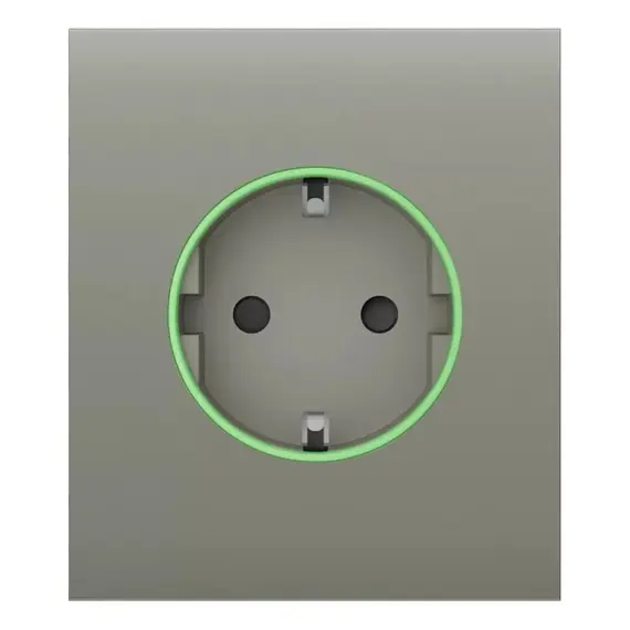 AJAX SYSTEMS Ajax CenterCover (basic) előlap Outlet (type F) intelligens aljzathoz, olíva